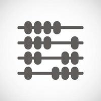 Abacus tecken symbol ikon vektor illustration