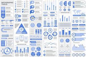 Sammlung Infografik Elemente Datenvisualisierung Vektordesign vektor