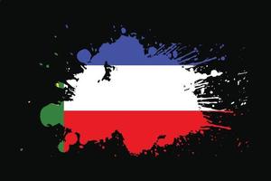Khakassia-Flagge mit Grunge-Effekt-Design vektor