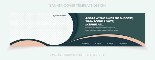 företag baner företag omslag social media mall design vektor