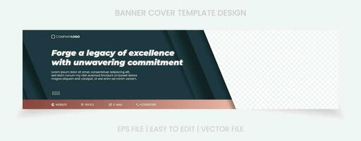 företag baner företag omslag social media mall design vektor