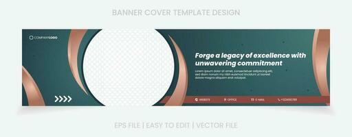 företag baner företag omslag social media mall design vektor