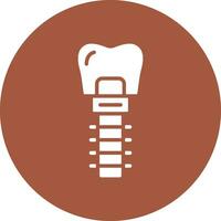 dental implantera vektor ikon design illustration