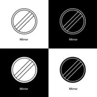 spegel hushåll ikon logotyp illustration vektor