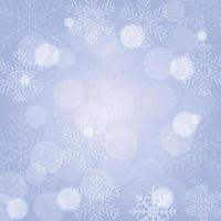 Weihnachten und Neujahr Hintergrund mit Schnee, Schneeflocken vektor