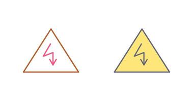 einzigartiges Stromgefahren-Vektorsymbol vektor