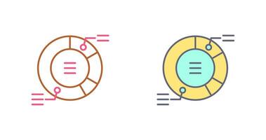 Kreisdiagramm-Vektorsymbol vektor