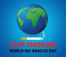 Welt kein Tabaktag, Zigarettenvektordesign vektor