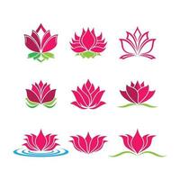 Beauty Lotus Logo Bilder vektor