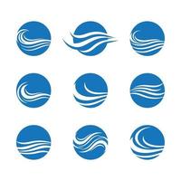 Wasserwelle Logo Bilder vektor