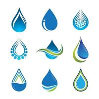 Wassertropfen-Logo-Bilder vektor