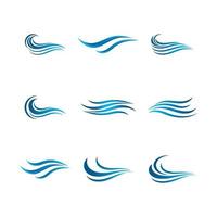 Wasserwelle Logo Bilder vektor