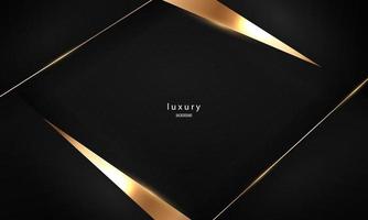 abstrakter schwarzer linie kunsthintergrund luxus weißes gold modern vektor