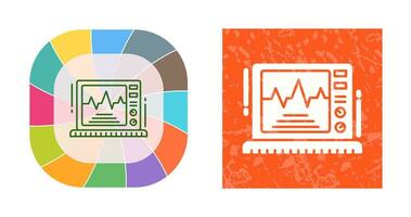 Ekg-Monitor-Vektorsymbol vektor