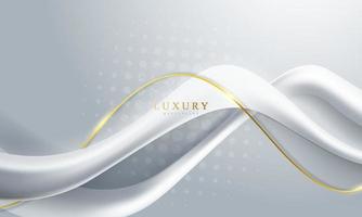 abstrakter hintergrund luxus weißgold modern vektor