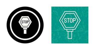 Stop-Schild-Vektor-Symbol vektor