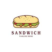 smörgås logotyp mall med vektor begrepp