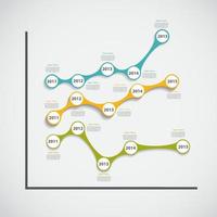 infografiska mallar för affärsvektorillustration. vektor