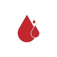 Mensch Blut Logo Vorlage Vektor Symbol Illustration Design auf Weiß Hintergrund.