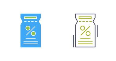 Vektorsymbol für Rabattgutscheine vektor