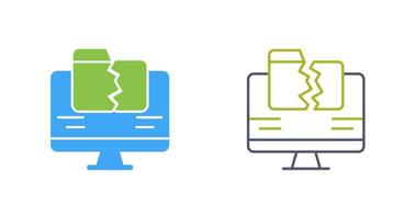 Vektorsymbol für Datenverlust vektor