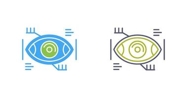 Vektorsymbol für die Augenerkennung vektor