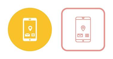 Einzigartiges Vektorsymbol für mobile Anwendungen vektor