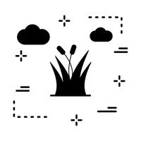 Vektor-Gras-Symbol vektor