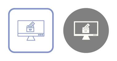 Vektorsymbol für Online-Abstimmung vektor
