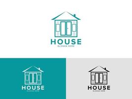 hus fastigheter logotyp vektor mall