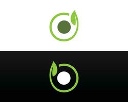 Brief b oder d Natur Logo Symbol Design Konzept Vektor Vorlage.