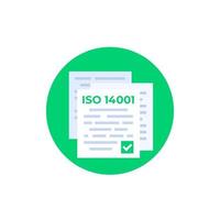 ISO 14001-Standardvektorsymbol vektor