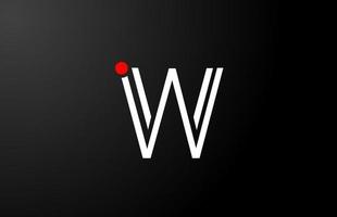 design av rad alfabetet bokstaven w för företagets logotyp ikon design vektor