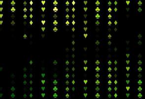dunkelgrünes Vektormuster mit Kartensymbol. vektor
