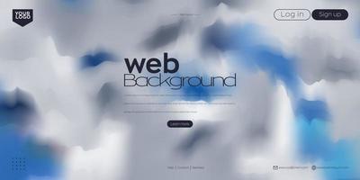 Landingpage bzw. Web-Header bewölkter Vektorhintergrund vektor