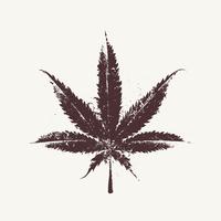 Vektor Marihuana-Blatt