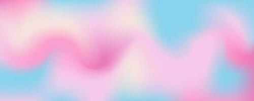 Rosa und Blau wellig Flüssigkeit Hintergrund. abstrakt Licht verschwommen Vektor Design. Sanft Rose Himmel. Pastell- Gradient romantisch Hintergrund