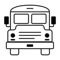 trendiger Schulbus vektor