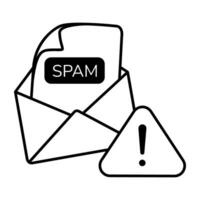 Trendige Spam-Mail vektor