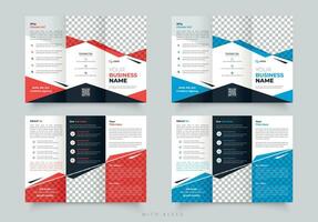 trifold broschyr layout design vektor