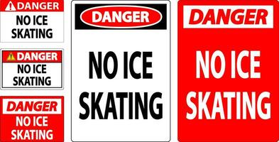 Achtung Zeichen Nein Eis Skaten vektor