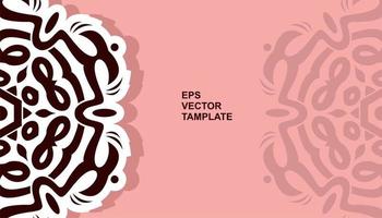 Vektor-Mandala-Design, für Ihre verschiedenen Arten von Werbebedürfnissen vektor