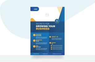 korporativ Flyer Broschüre Design Bericht Geschäft Marketing Hintergrund Vorlage vektor