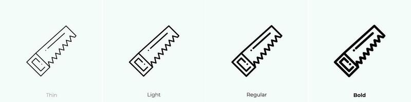 sah Symbol. dünn, Licht, regulär und Fett gedruckt Stil Design isoliert auf Weiß Hintergrund vektor