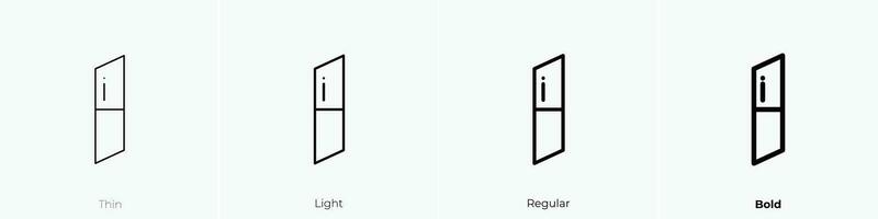 Gummi Symbol. dünn, Licht, regulär und Fett gedruckt Stil Design isoliert auf Weiß Hintergrund vektor