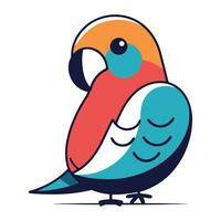 Papagei Symbol. eben Illustration von Papagei Vektor Symbol zum Netz Design