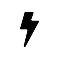 Symbole von Elektrizität und Blitz Streiks vektor