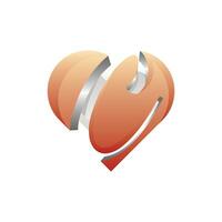 Brief c mit Liebe Logo Design Vorlage Element, verwendbar zum Geschäft und branding Logos vektor
