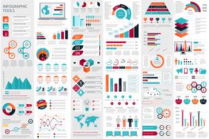 Infographic-Elementdatenvisualisierungsvektor-Designschablone vektor