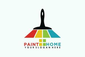 Farbe Haus Logo Design Prämie Vektor